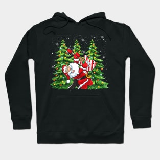 Unique Rock & Roll - Santa Claus Guitar Player Christmas Hoodie